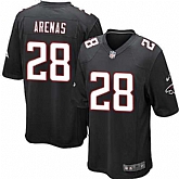 Nike Men & Women & Youth Falcons #28 Arenas Black Team Color Game Jersey,baseball caps,new era cap wholesale,wholesale hats